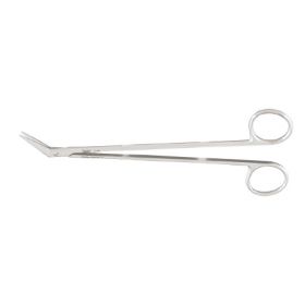 Vascular Scissors Miltex Potts-Smith 7-1/4 Inch Length OR Grade German Stainless Steel NonSterile Finger Ring Handle 45 Angled Sharp Tip / Sharp Tip