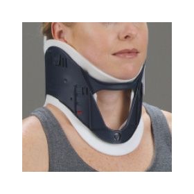 Rigid Cervical Collar EMT Preformed Adult One Size Fits Most One-Piece / Trachea Opening Adjustable Height