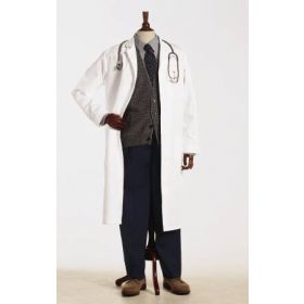 Lab Coat White Size 40 / X-Long Knee Length Reusable