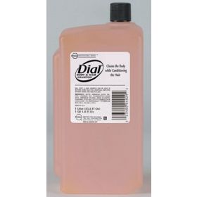 Shampoo and Body Wash Dial Professional 1,000 mL Refill Bottle Peach Scent
