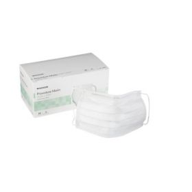 Procedure Mask McKesson Pleated Earloops One Size Fits Most White NonSterile ASTM Level 1 477766 BX/1