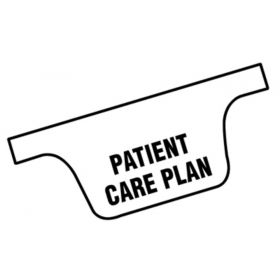 Chart Divider Tab - Patient Care Plan - Paper - Side