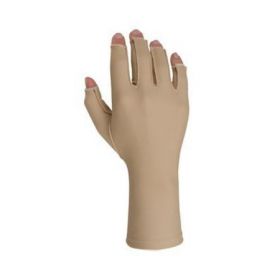 Compression Gloves Edema Gloves 2 Open Finger Small Over-the-Wrist Length Right Hand Lycra / Spandex