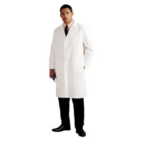 Lab Coat White Size 44 Knee Length Reusable 483527
