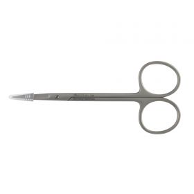 Iris Scissors McKesson Argent  4-1/2 Inch Surgical Grade Stainless Steel Finger Ring Handle Straight Sharp Tip / Sharp Tip