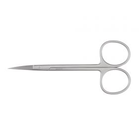 Iris Scissors McKesson Argent  4-1/2 Inch Surgical Grade Stainless Steel Finger Ring Handle Sharp Tip / Sharp Tip