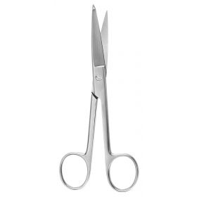 Bandage Scissors McKesson Argent  Knowles 5-1/2 Inch Length Surgical Grade Stainless Steel NonSterile Finger Ring Handle Straight Sharp Tip / Blunt Tip