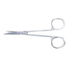 Iris Scissors McKesson 4-1/8 Inch Office Grade Stainless Steel Finger Ring Handle Sharp Tip / Sharp Tip