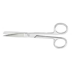 Operating Scissors McKesson 5-1/2 Inch Length Office Grade Stainless Steel Finger Ring Handle Straight Sharp Tip / Sharp Tip