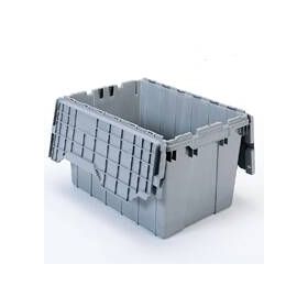 Storage Container 15-1/2 X 21 X 28 Inch Gray 28.57 Gallon
