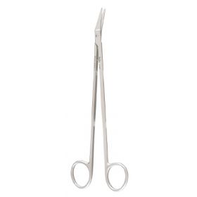 Vascular Scissors Miltex Potts-Smith 7-1/2 Inch Length OR Grade German Stainless Steel NonSterile Finger Ring Handle 25 Angled Sharp Tip / Sharp Tip