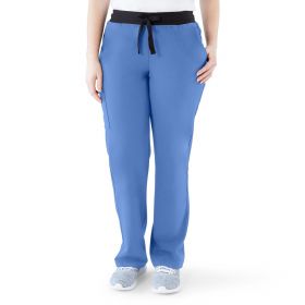 Varick AVE Women's Scrub Pants, Petite, Ceil Blue, Size L