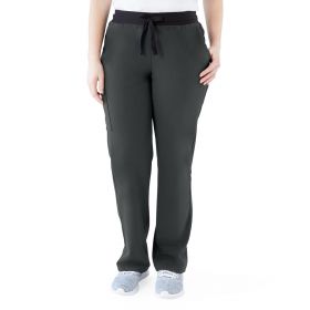 Varick AVE Women's Scrub Pants, Petite, Charcoal, Size XL