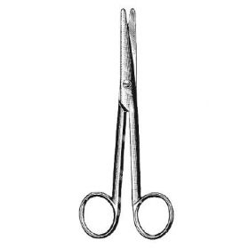 Dissecting Scissors HerMann Mayo-Stille 6 Inch Length Surgical Grade Stainless Steel NonSterile Finger Ring Handle Curved Blunt Tip / Blunt Tip