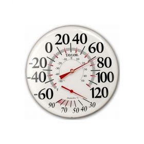 Taylor 497 12" Outdoor Thermometer Temperature/Humidity Gauge