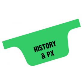 Chart Divider Tab - History & PX - Paper - Side