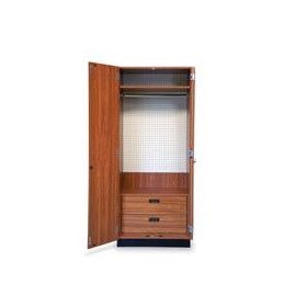 Hausmann 8255 storewall storage system-cabinet-natural oak