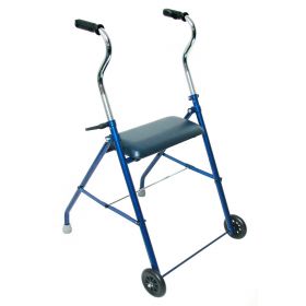 DMI STEEL WALKER WITH WHEELS AND SEAT