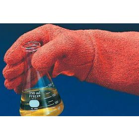Autoclave Glove Scienceware Clavies One Size Fits Most Terry Cloth Orange 18 Inch Gauntlet Cuff NonSterile