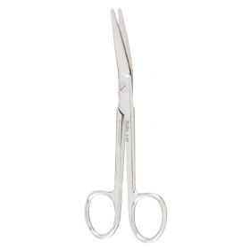 Suture Scissors Miltex New 5-1/2 Inch Length OR Grade German Stainless Steel NonSterile Finger Ring Handle Angled Blade Blunt Tip / Blunt Tip