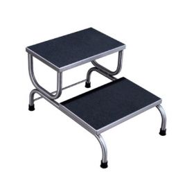 Step Stool UMFmedical 2-Steps Stainless Steel 15-5/8 Inch Step Height