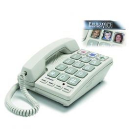 Big Button Corded Phone with Brailled Numbers
