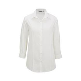 Women's Tailored Stretch Maternity Shirt, White , Size L