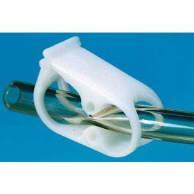 Fisherbrand Tubing Clamp 1-1/2 Inch Length, White For 3.2 to 13 mm Outer Diameter Tubing