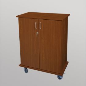 Rolling Locking Supply Cabinet - 5055OR