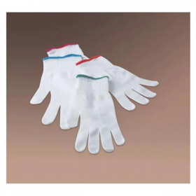 Glove Liner Ultrafit Nylon Medium White / Orange Cuff Reusable 12/Pk, 12 PK/CA, 51002-12001ICA