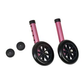 Dmi walker wheels with glide cap kits
