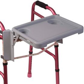 Dmi folding walker tray with cup holders