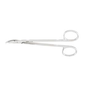 Operating Scissors Miltex Quimby 5 Inch Length OR Grade German Stainless Steel NonSterile Finger Ring Handle Strongly Curved Blade Sharp Tip / Sharp Tip