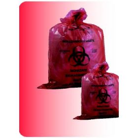 Biohazard Waste Bag Medegen Medical Products 1 - 3 gal. Red Polyethylene 11 X 14-1/4 Inch
