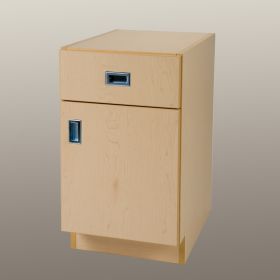 Desk Cabinet with Drawer and Door, Hinged Right - 5142MW