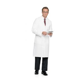 Lab Coat White Size 38 Knee Length Reusable 516711