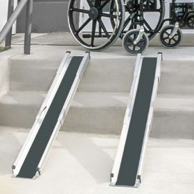 Dmi retractable lightweight portable wheelchair ramps