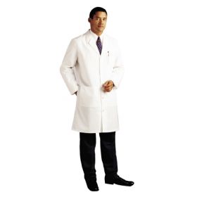 Lab Coat White Size 44 Knee Length Reusable 519253