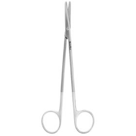 Dissecting Scissors MeisterHand Metzenbaum 7 Inch Length Surgical Grade Stainless Steel / Tungsten Carbide NonSterile Finger Ring Handle Curved Blunt Tip / Blunt Tip