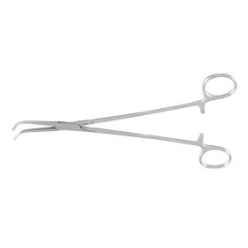 Thoracic Forceps Miltex Gemini-Mixter 9 Inch Length OR Grade German Stainless Steel NonSterile Ratchet Lock Finger Ring Handle Full Curved Delicate, Serrated Tips