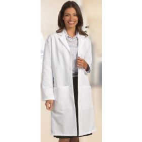 Lab Coat White Large Knee Length Reusable 519874N