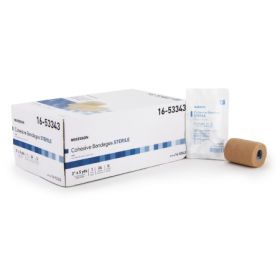 Cohesive Bandage McKesson  Standard Compression Self adherent Closure Tan Sterile 520555