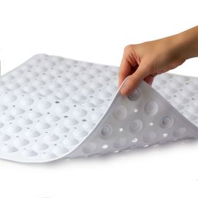 DMI NON SLIP SUCTION CUP SHOWER MAT WITH DRAIN HOLES
