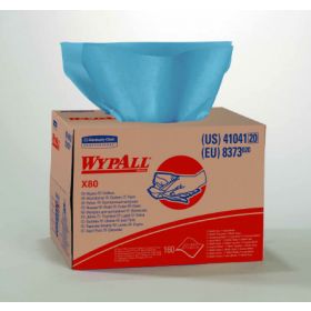 Task Wipe WypAll  X80 Heavy Duty Blue NonSterile Cellulose / Polypropylene 12-1/2 X 16-4/5 Inch Reusable