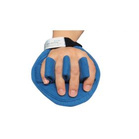 Premium Palm Protector with Finger Separators and Cylinder Roll, Left, Large