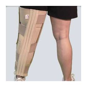 Knee Immobilizer Ezy Wrap Hook and Loop Closure 20 Inch Length Left or Right Knee