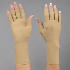 Compression Glove Rolyan Open Finger Medium Over-the-Wrist Right Hand Lycra / Spandex