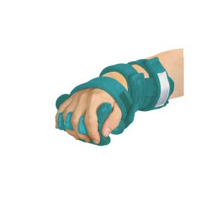 Pediatric Deviation Hand/Thumb Orthosis, Terrycloth Cover, Emerald Green, Large