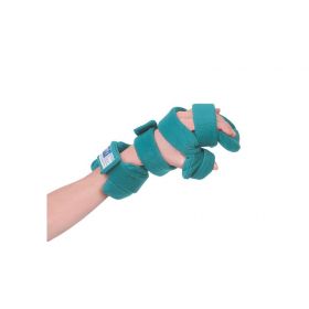 Pediatric Deviation Opposition Hand/Thumb Orthosis, Terry, Emerald Green, Large, Left