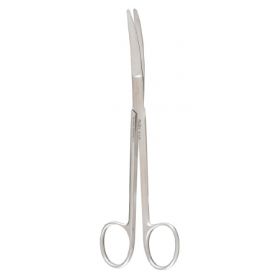 Operating Scissors Miltex Mixter 6-1/4 Inch Length OR Grade German Stainless Steel NonSterile Finger Ring Handle Curved Blade Blunt Tip / Blunt Tip